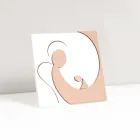 Kleines Bild mit der Darstellung des Mutterengels mit Lasergravur, hergestellt in Italien – Augustina Viadurini