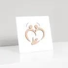 Bild der Heiligen Familie mit Lasergravur, hergestellt in Italien – Zuleika Viadurini