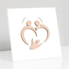 Bild der Heiligen Familie mit Lasergravur, hergestellt in Italien – Zuleika Viadurini