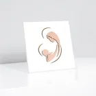 Lasergraviertes Bild von Maria und dem Jesuskind, hergestellt in Italien – Nigella Viadurini