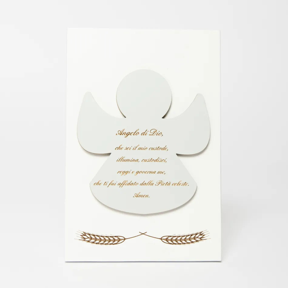 Lasergraviertes Bild eines gesegneten Engels, hergestellt in Italien – Alain Viadurini