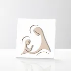 Bild mit der Erscheinung des Erzengels vor der Madonna, hergestellt in Italien – Abu Viadurini