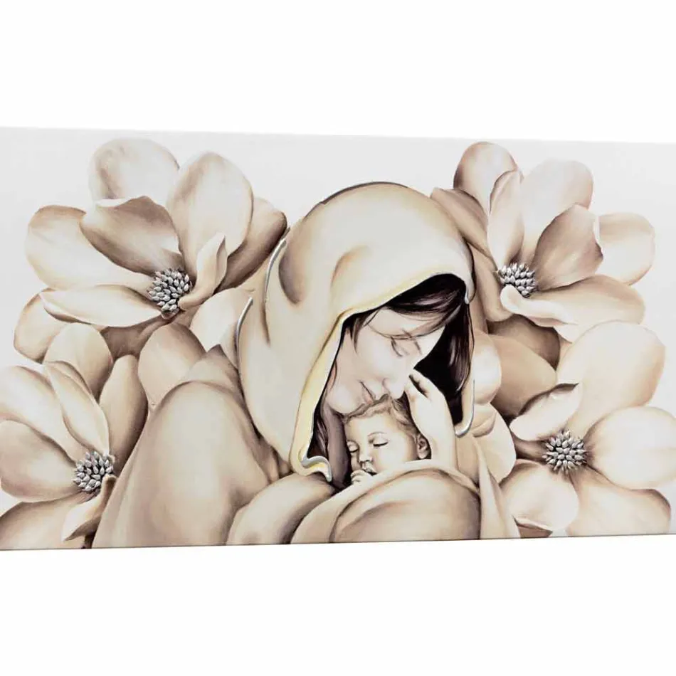 Modernes Design-Panel in Relief auf Leinwand in Italien gemacht Sohle Viadurini