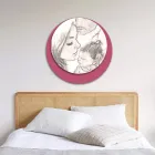 Holzbild mit Aufdruck einer vereinten Familie, hergestellt in Italien – Kanada Viadurini