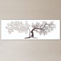 Lasergraviertes Bild mit 2 ineinander verschlungenen Bäumen, hergestellt in Italien – Deide