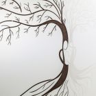 Lasergraviertes Bild mit Stammbaum und Herz, hergestellt in Italien – Aletha Viadurini