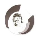 Rundes, mit Laser gefertigtes Bild der Familie Made in Italy – Margherita Viadurini