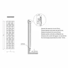 Modernes Design Hydraulischer Wandkühler aus Stahl bis 1003 Watt - Stein Viadurini