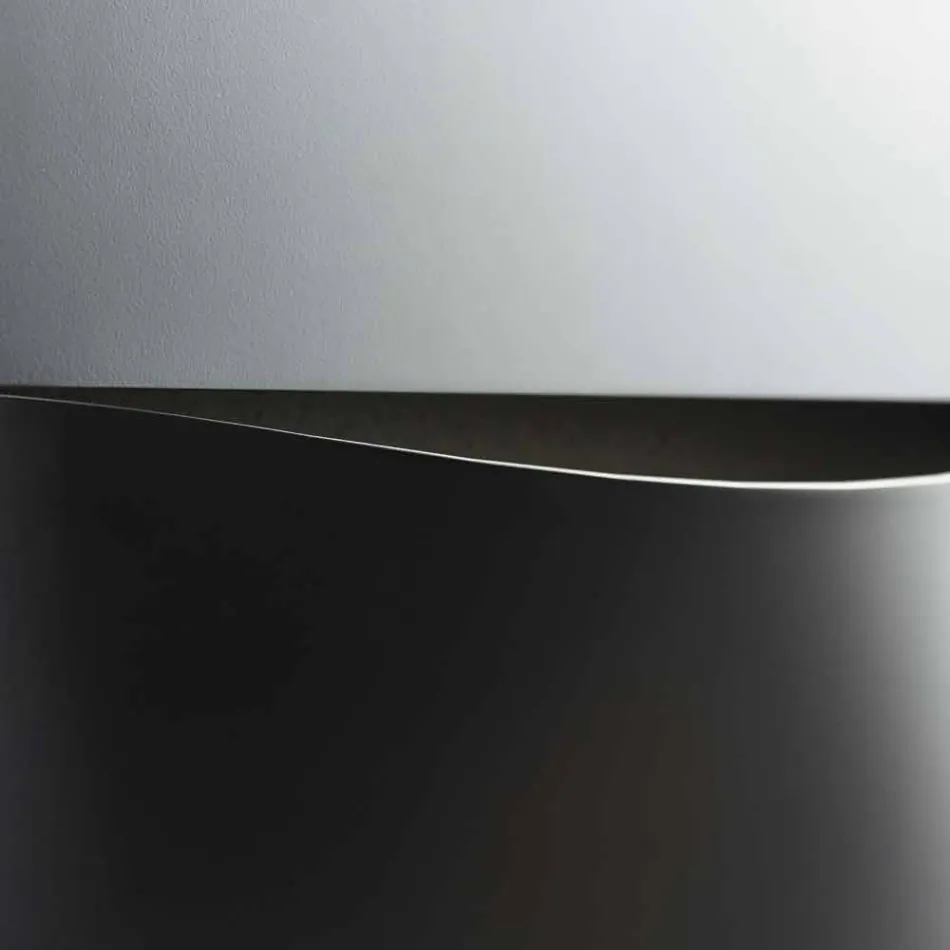 Vertikaler Hydraulikkühler in modernem Stahldesign bis 850 W - Schnitt Viadurini