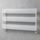 Horizontal Electric Design Wandheizkörper aus Stahl bis 700 W - Nibbio Viadurini