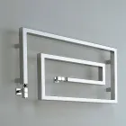 Kühler Hydraulische Chrom beheizte Handtuchhalter Snake Scirocco H, Design Viadurini