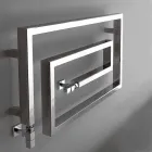 Kühler Hydraulische Chrom beheizte Handtuchhalter Snake Scirocco H, Design Viadurini