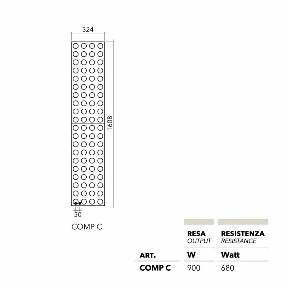 Radiator Heizkörper Elektro Design Lego Brick von Scirocco H Viadurini
