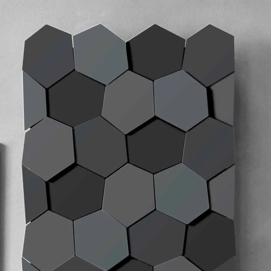 Modernes Design Kühler in Stahl Vertikales Design 834 Watt - Honig Viadurini