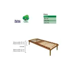 Doppelbettgestell komplett aus Buchenholz Bio Energy 160x190cm - Energy Viadurini