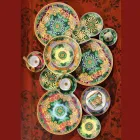 Rosenthal Versace Jungle Animalier 6 flache, quadratische Schalen - Animalier Viadurini