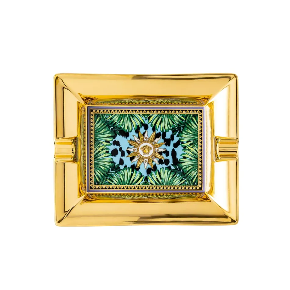 Rosenthal Versace Jungle Animalier Porzellan-Aschenbecher - Animalier Viadurini