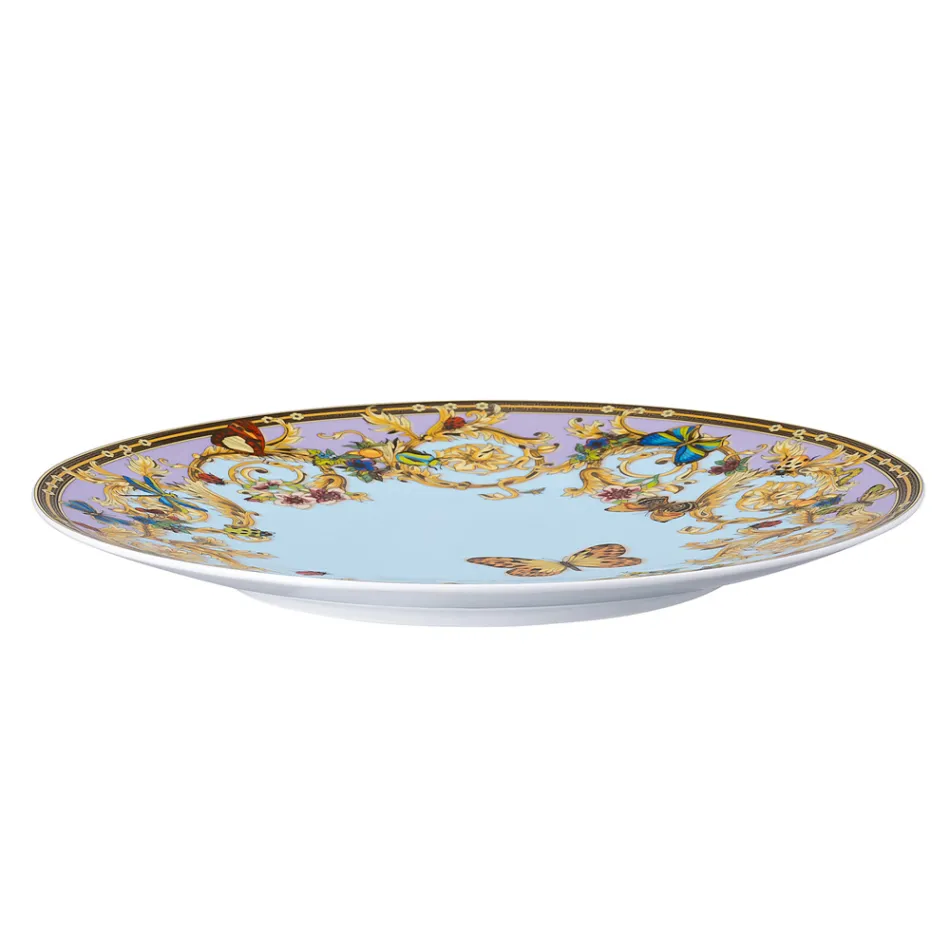 Rosenthal Versace Le Jardin Tischkartenteller Durchmesser 33 cm aus Porzellan - Jardin Viadurini