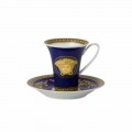 Rosenthal Versace Medusa Blue Große Kaffeetasse aus Porzellan