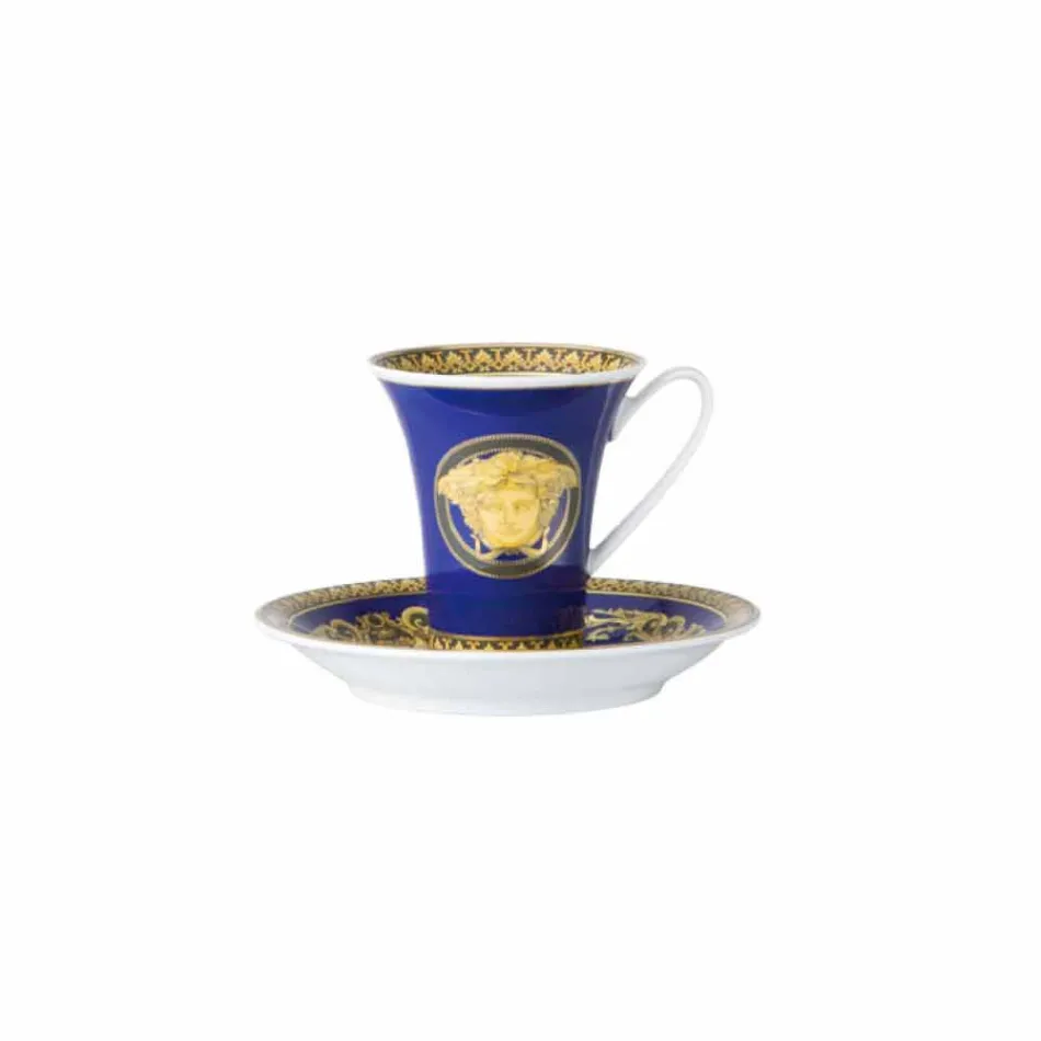 Rosenthal Versace Medusa Blue Porzellan Design Kaffeetasse Viadurini