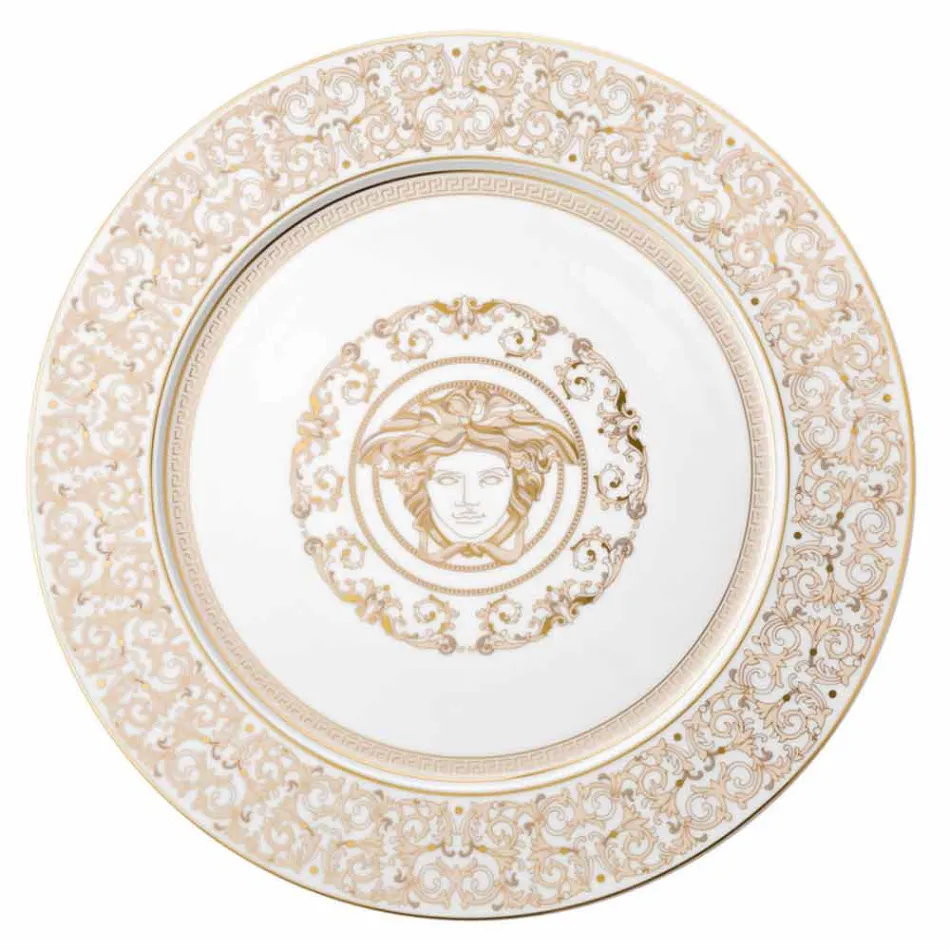 Rosenthal Versace Medusa Galaplatte 33cm in Porzellan Viadurini