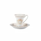 Rosenthal Versace Medusa Gala Set Espressotassen 6 Stück in Porzellan Viadurini