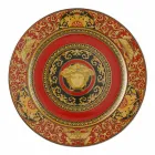 Rosenthal Versace Red Medusa Tellerhalter 30cm aus Porzellan Viadurini