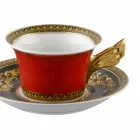 Rosenthal Versace Medusa Rosso Teetasse modernes Design Porzellan Viadurini