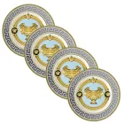 Rosenthal Versace Prestige Gala 4 Speiseteller Durchmesser 18 cm - Prestige Viadurini