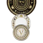 Rosenthal Versace Virtus Gala Platzteller Ø 33 cm aus Porzellan - Barock Viadurini