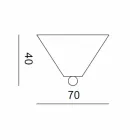 Keramikrosette für Kompositionen von Lampen Battersea 975ST - Toscot Viadurini