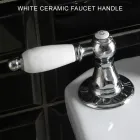 Klassischer 3-Loch-Bidethahn mit Messinghebeln, hergestellt in Italien – Noriana Viadurini