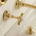 Design- und Vintage-Waschtischarmaturen zur Wandmontage, hergestellt in Italien Viadurini