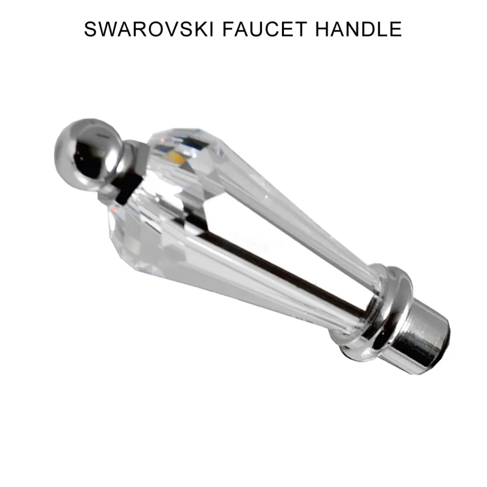 Bodenstehende Badewannenarmatur mit Handbrause aus Messing Made in Italy - Noriana Viadurini