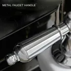 Bodenstehende Badewannenarmatur mit Handbrause aus Messing Made in Italy - Noriana Viadurini