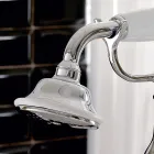 Bodenstehende Badewannenarmatur mit Handbrause aus Messing Made in Italy - Noriana Viadurini