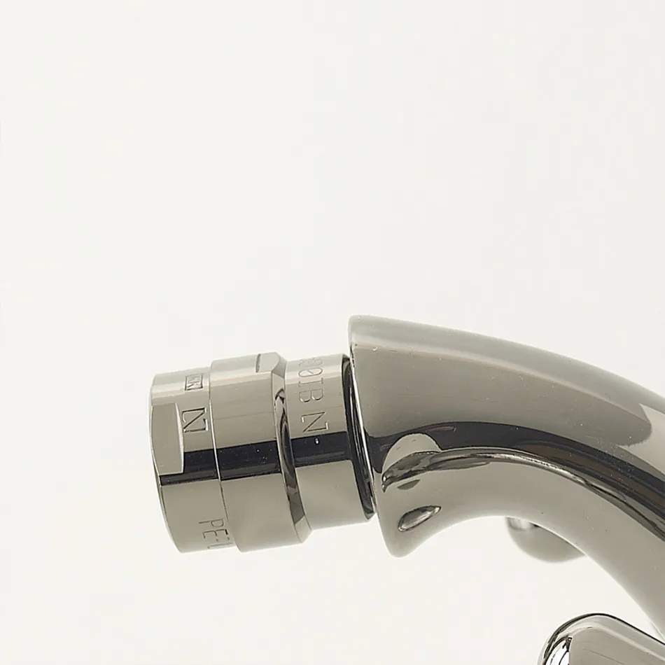 Einloch-Bidethahn aus Messing mit Ablaufgarnitur im klassischen Stil – Ercolina Viadurini