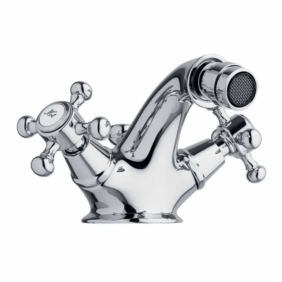 Einloch-Bidethahn aus Messing Klassisches Design Made in Italy - Lisca Viadurini