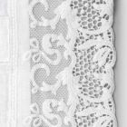 Tischläufer aus Leinen mit weißer Spitze, italienische Luxusqualität – Farnese Viadurini