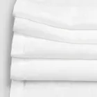 Tischläufer aus Leinen mit weißer Spitze, italienische Luxusqualität – Farnese Viadurini