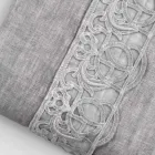 Aufbewahrungstasche für Bettdeckenbezüge aus Leinen mit Sinergia-Spitze und Knöpfen – Energis Viadurini