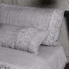 Aufbewahrungstasche für Bettdeckenbezüge aus Leinen mit Sinergia-Spitze und Knöpfen – Energis Viadurini