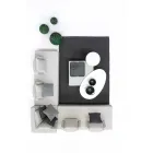 Modernes Design Outdoor Corner Lounge aus Homemotion Stoff - Benito Viadurini