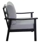 Wohnzimmer, bestehend aus 1 Sofa, 2 Sesseln und 1 Couchtisch - Tisch Viadurini