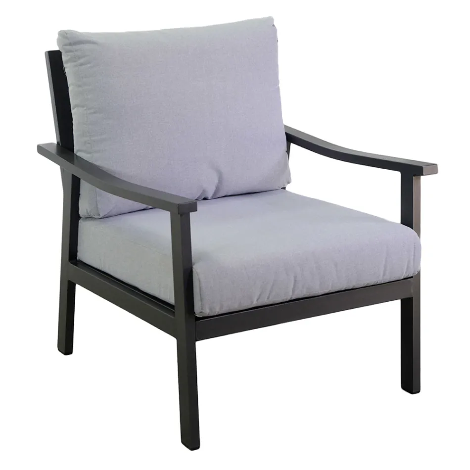 Wohnzimmer, bestehend aus 1 Sofa, 2 Sesseln und 1 Couchtisch - Tisch Viadurini