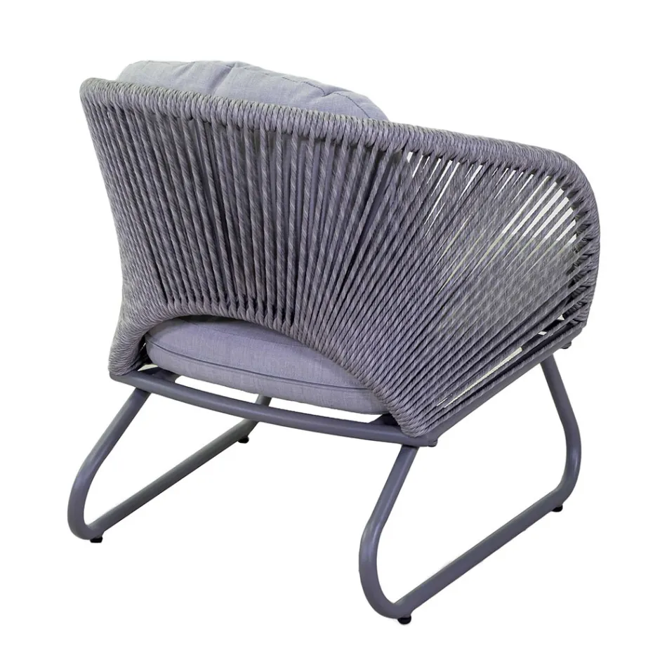 Wohnzimmer bestehend aus 2 Sesseln mit Couchtisch - Suitcase Viadurini