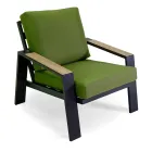 Outdoor-Wohnzimmer bestehend aus 1 Sofa, 2 Sesseln und 1 Couchtisch - Righello Viadurini