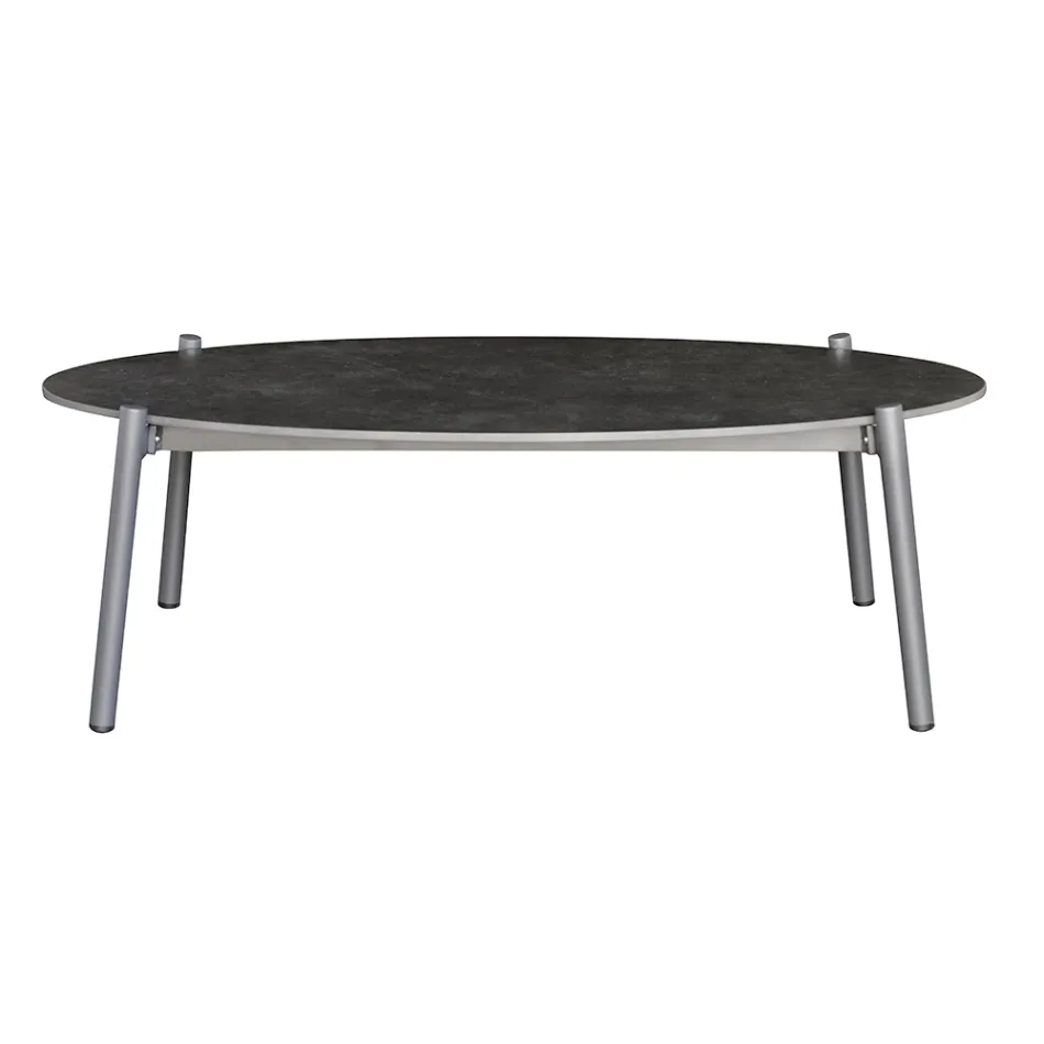 Outdoor-Wohnzimmer mit Kissen und abgerundeten Armlehnen - Zenith Viadurini