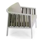 Outdoor Lounge aus weißem Aluminium und cremefarbenen Polstern - Relaz Viadurini