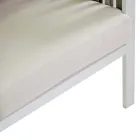 Outdoor Lounge aus weißem Aluminium und cremefarbenen Polstern - Relaz Viadurini